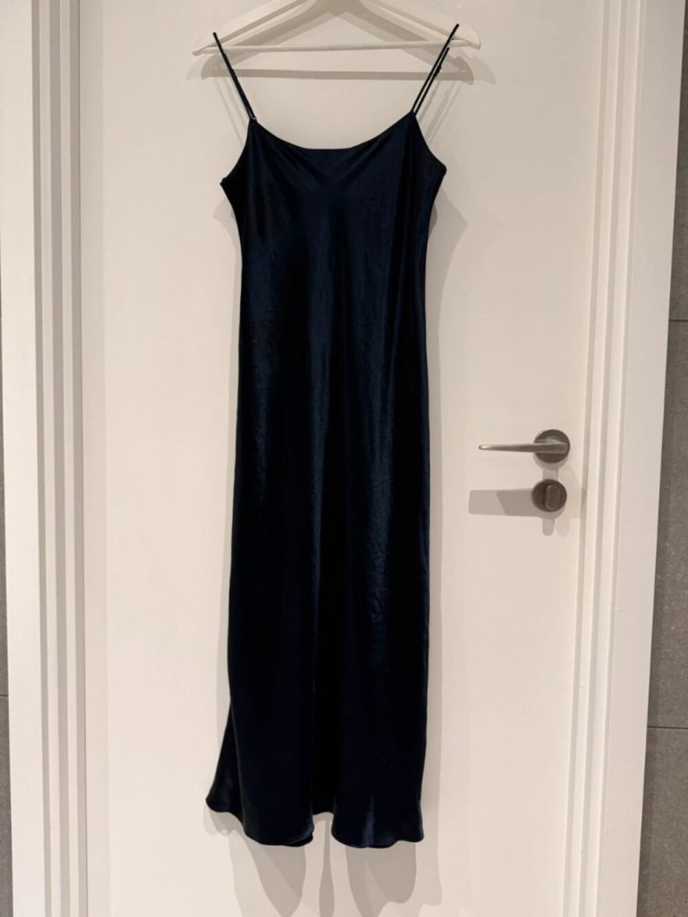 Vince Satin Slip Dress Navy S